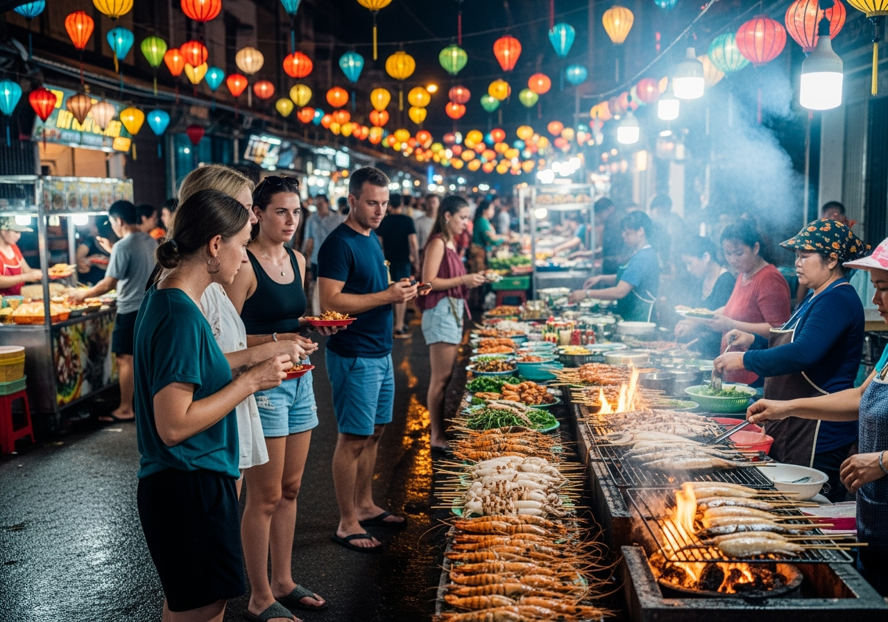 Vibrant Phu Quoc night market