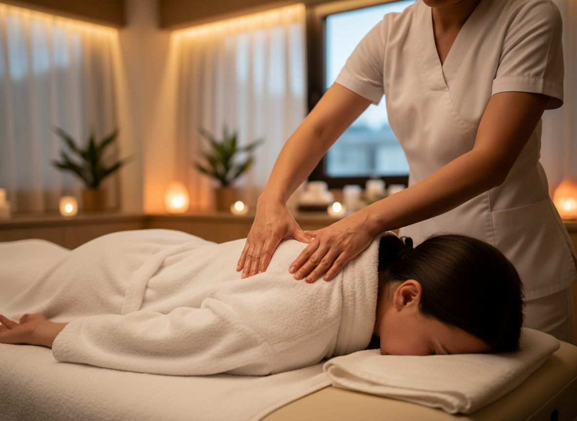 Rücken- & Nacken-Fokusmassage (Bild: KI-generiert)