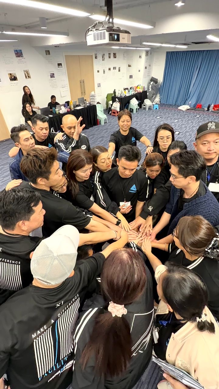 Team huddle and collaboration