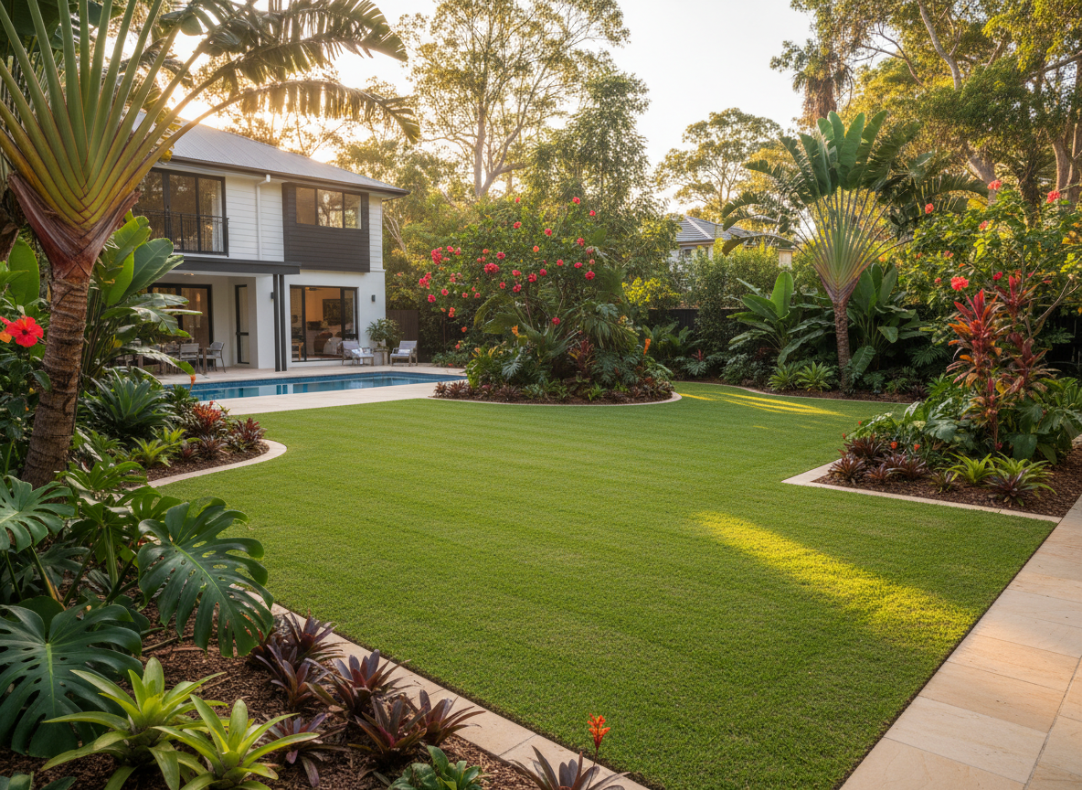 Beautiful maintained garden on the Gold Coast