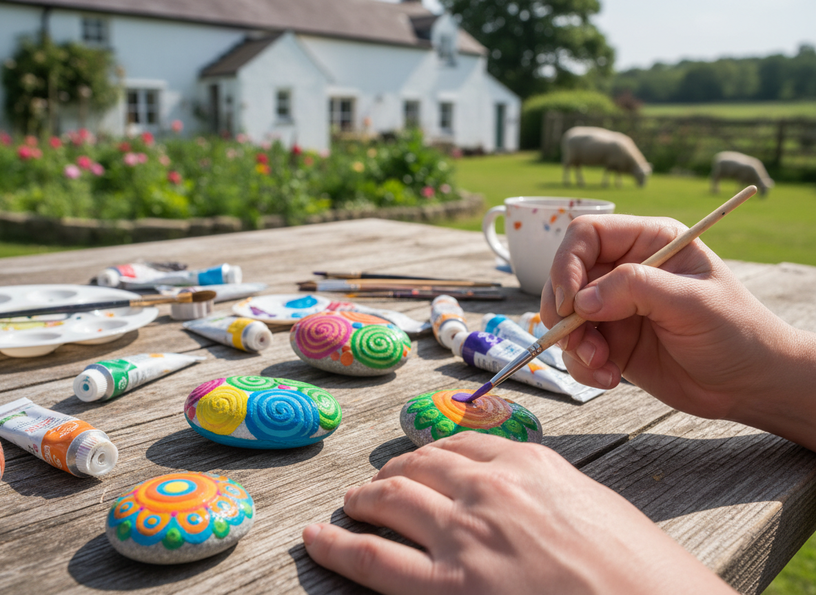Rock painting activity