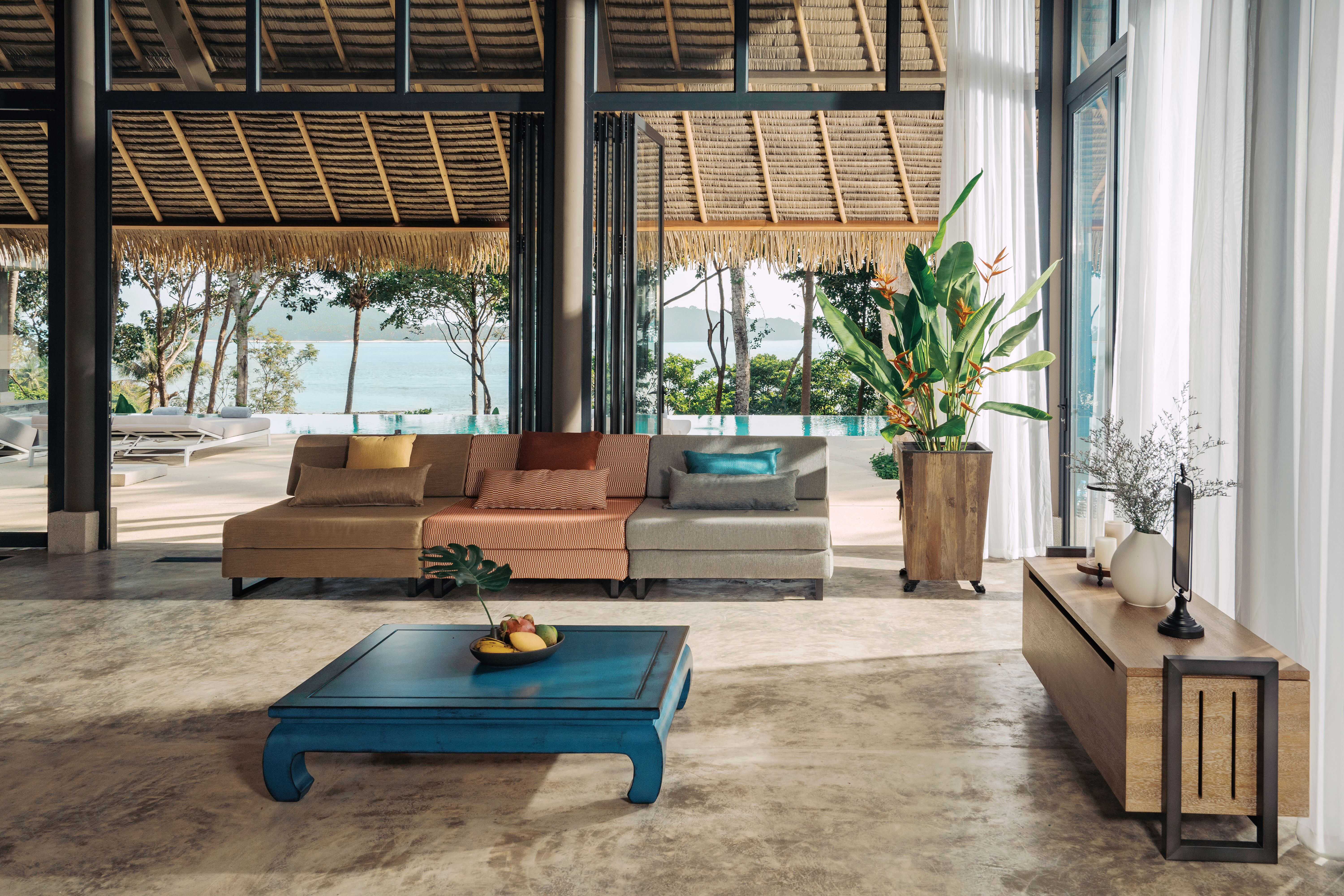 Villa Escape interior with sea view
