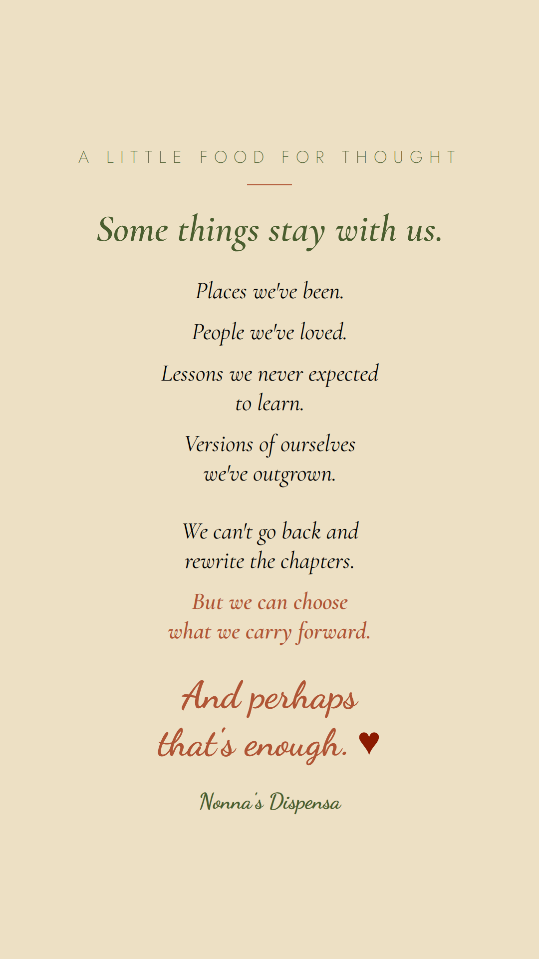 A little food for thought