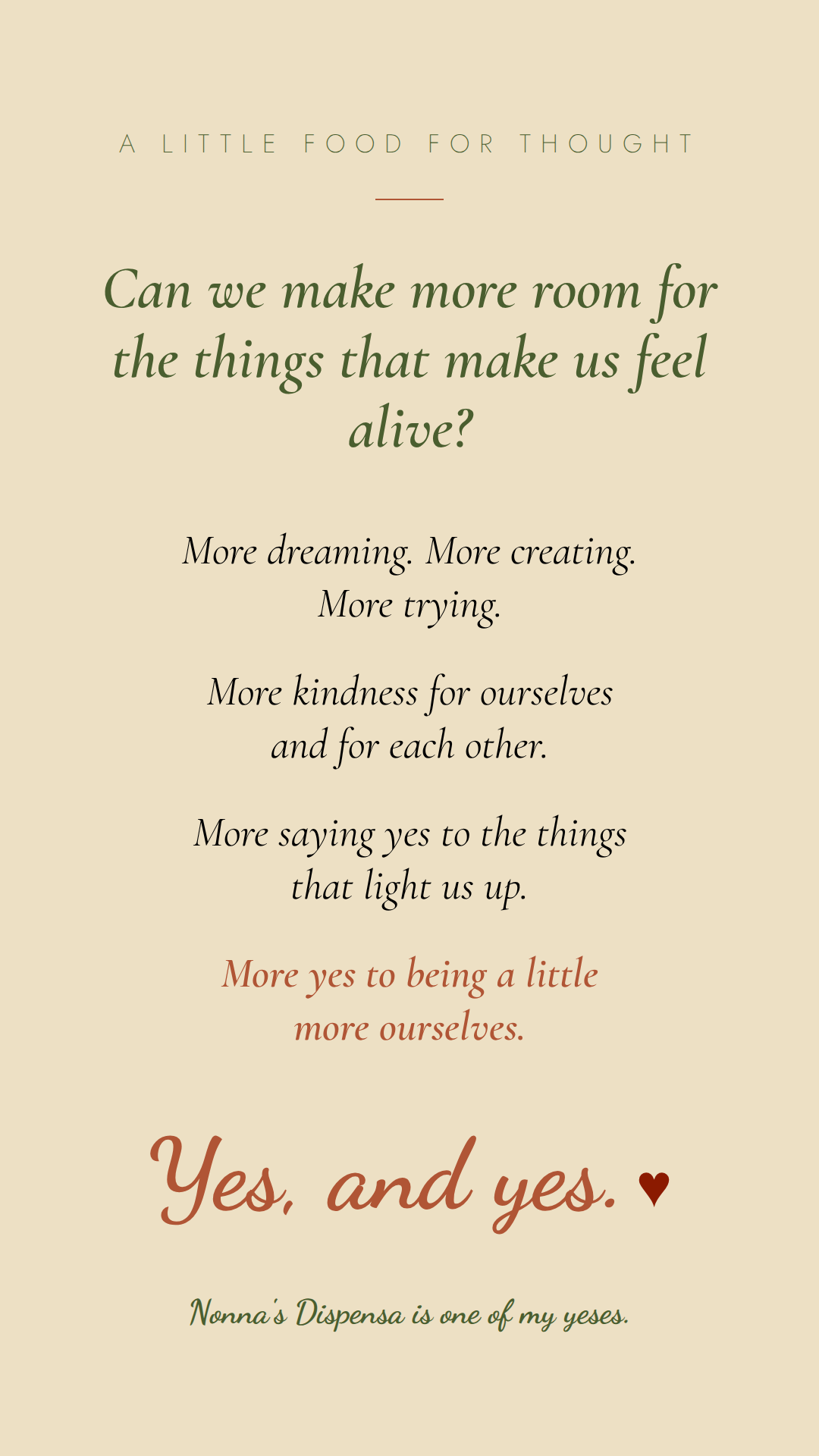 A little food for thought