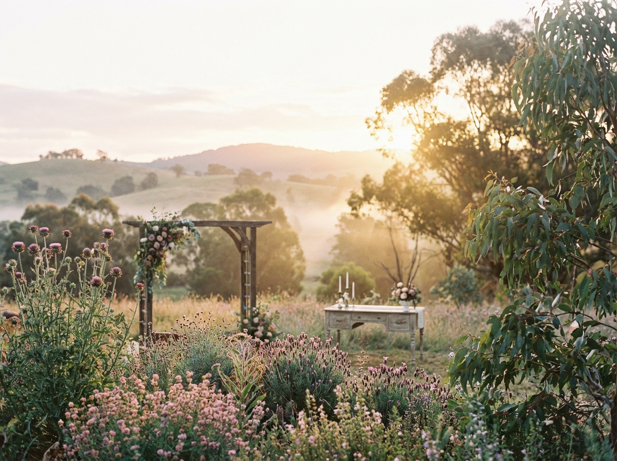 Soft floral celebrant background
