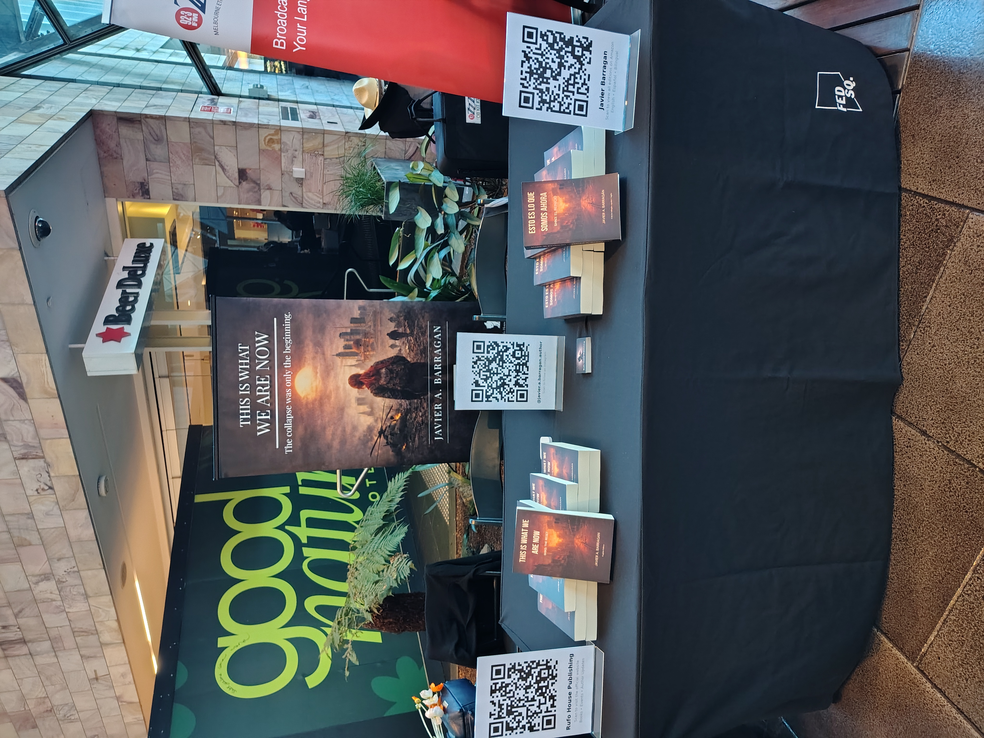 Rufo House Publishing booth at Federation Square