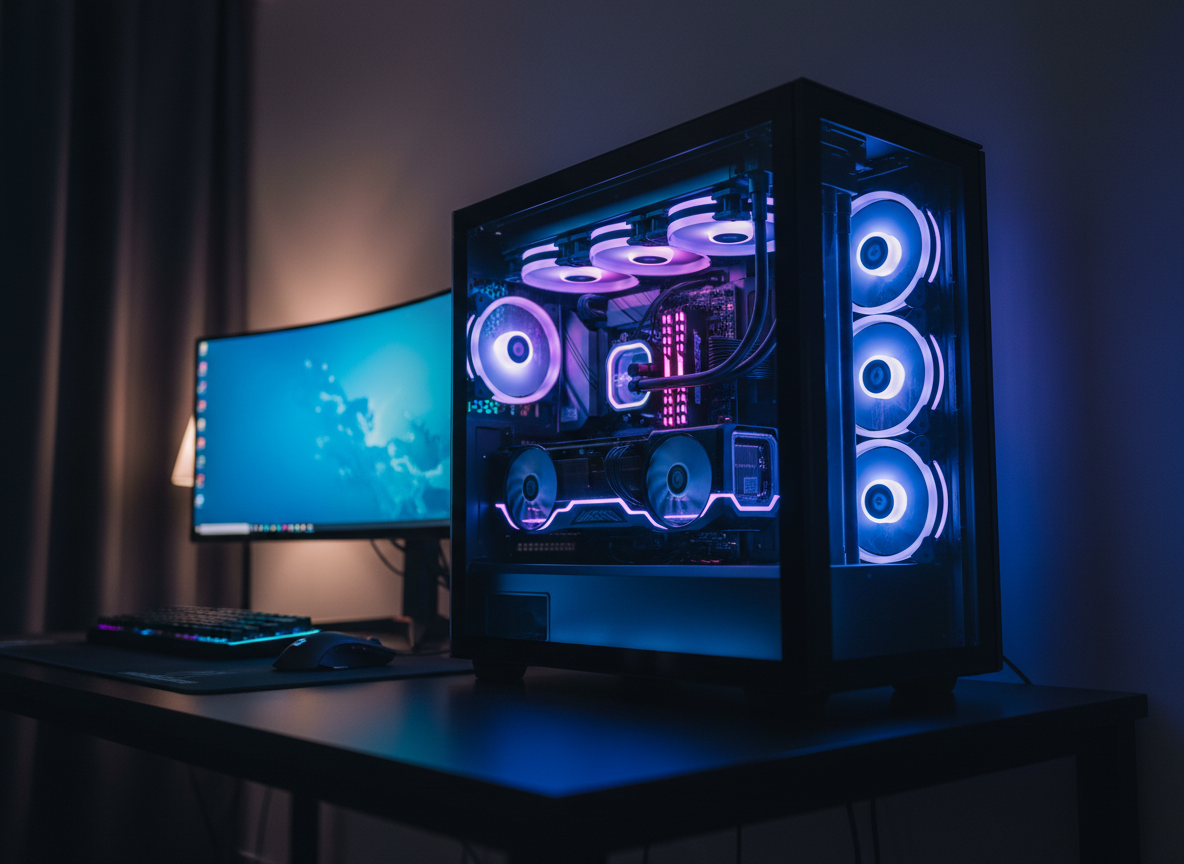 Custom Gaming PC Build with RGB lighting by Windsor Computers