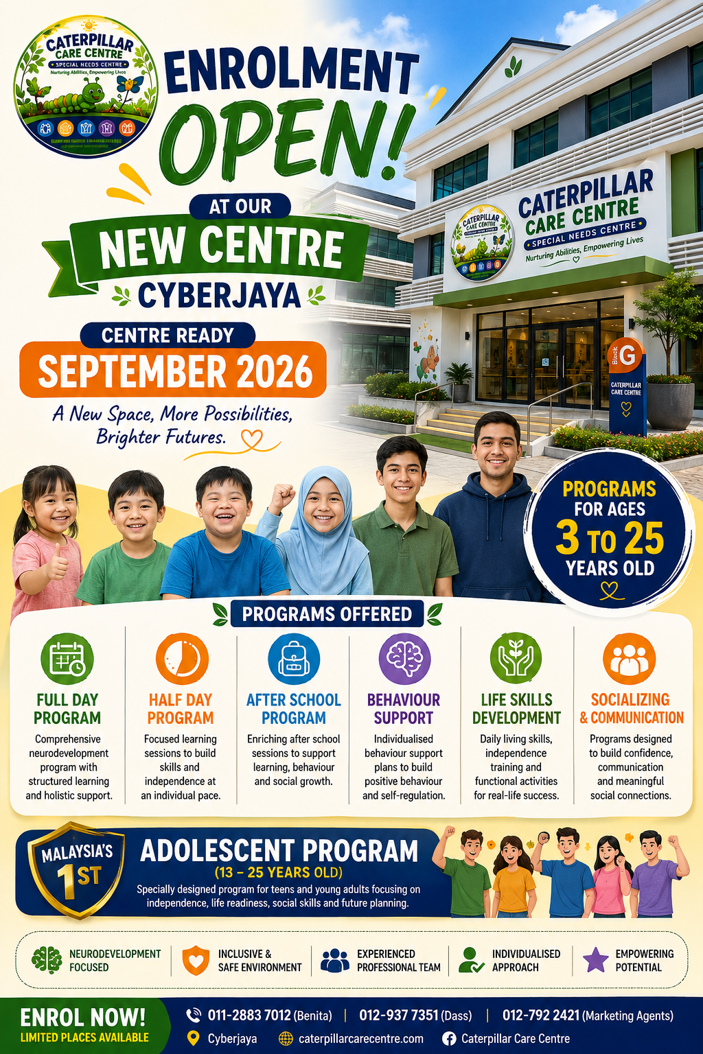 Caterpillar Care Centre Cyberjaya - New Bigger Centre Opening September 2026