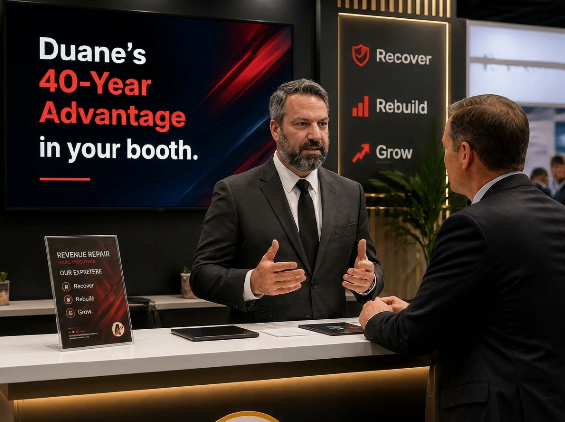 Duane Cave at trade show