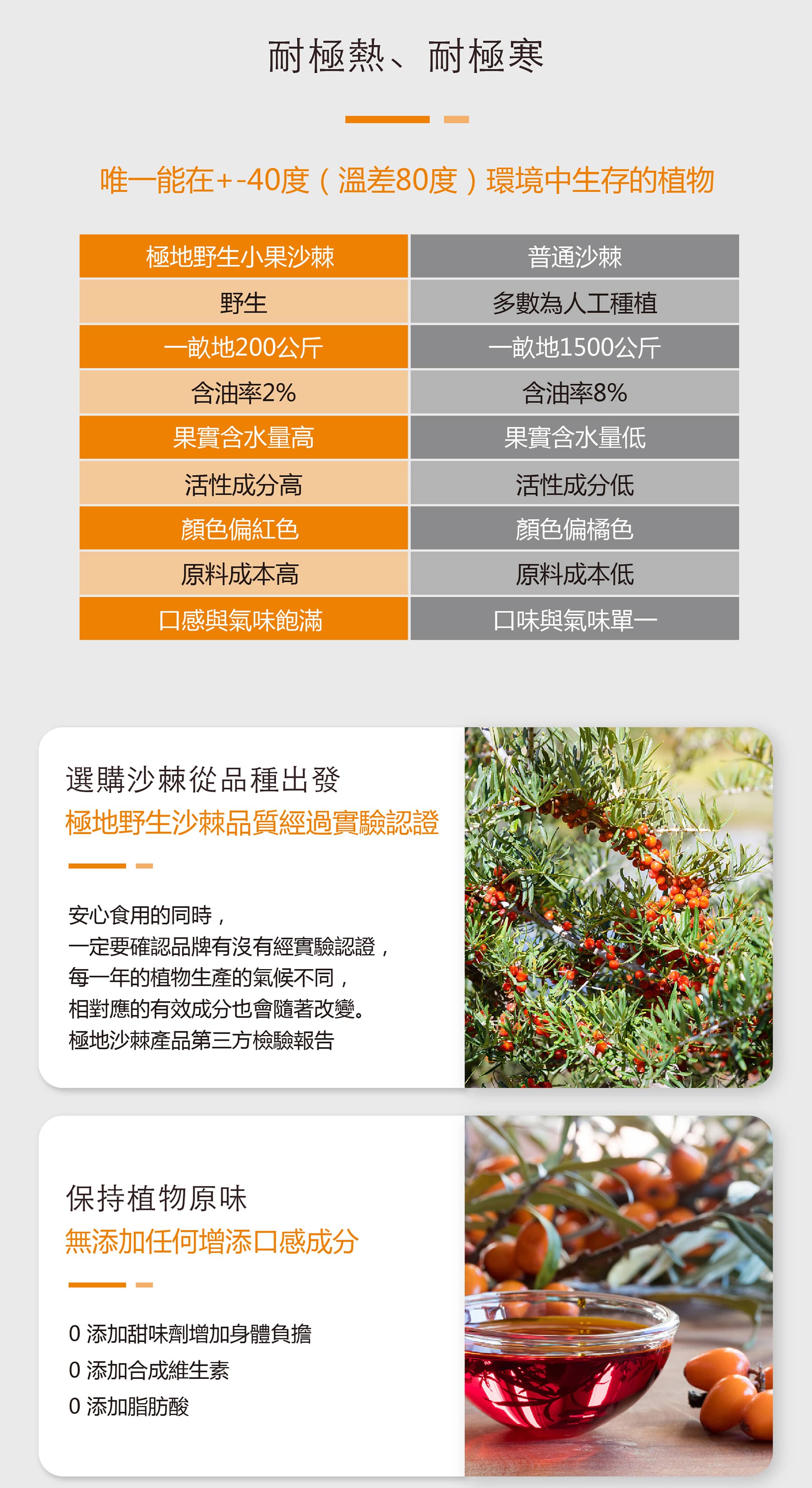 沙棘果汁品質對比