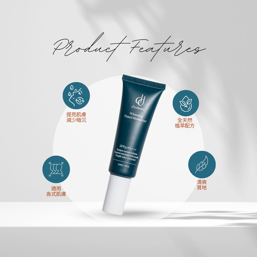 煥白防曬隔離霜功效說明