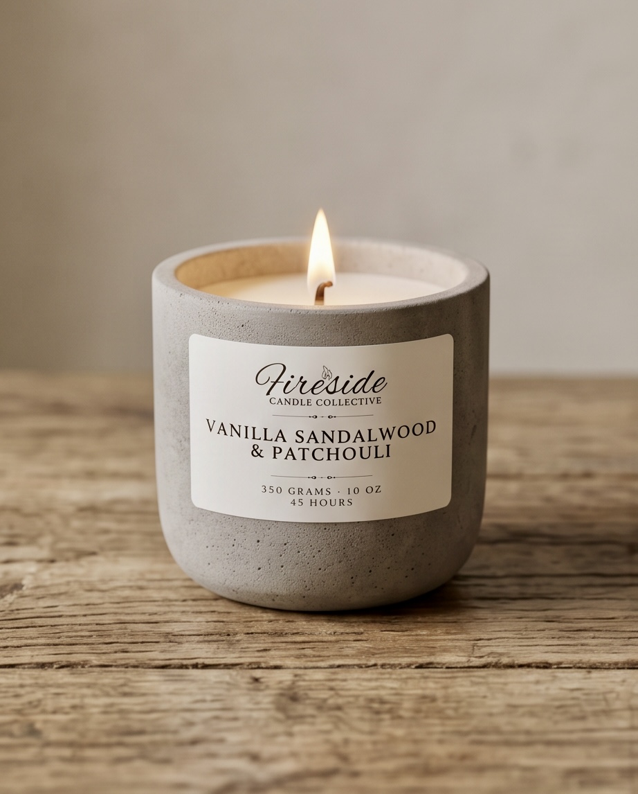 Concrete Candle — Large