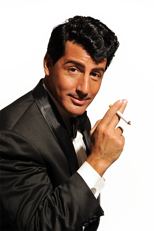 Drew Anthony as Dean Martin – iconic close-up portrait