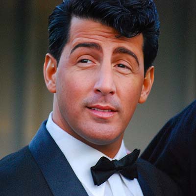 Drew Anthony as Dean Martin – square headshot portrait