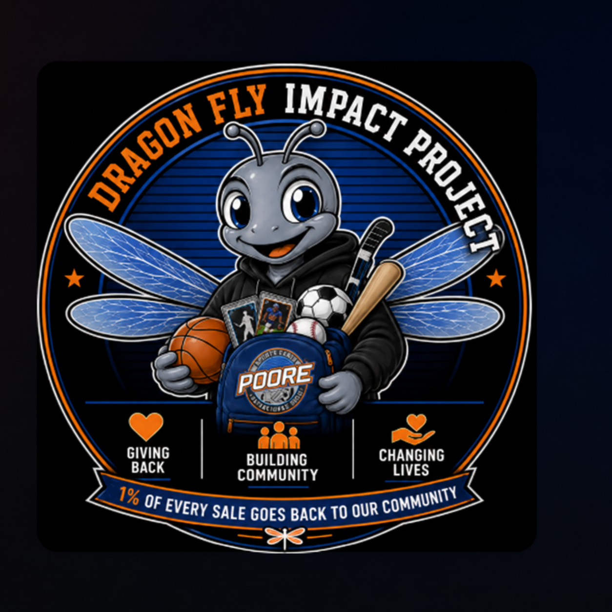 Axel the Dragonfly - Dragonfly Impact Project mascot