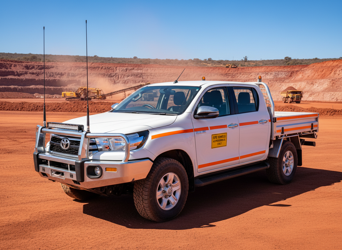 Mine-ready ute on site
