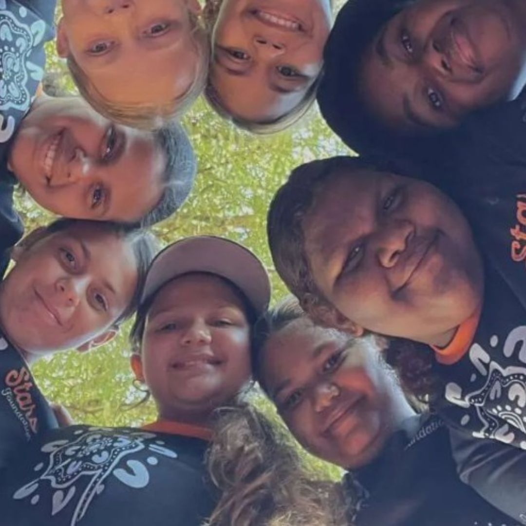 Stars Foundation girls smiling and mentoring