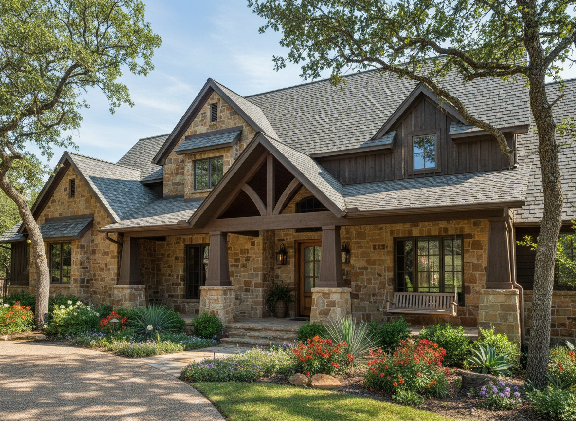 Craftsman luxury home with Class 4 impact resistant designer shingles — roofing contractor Southlake TX