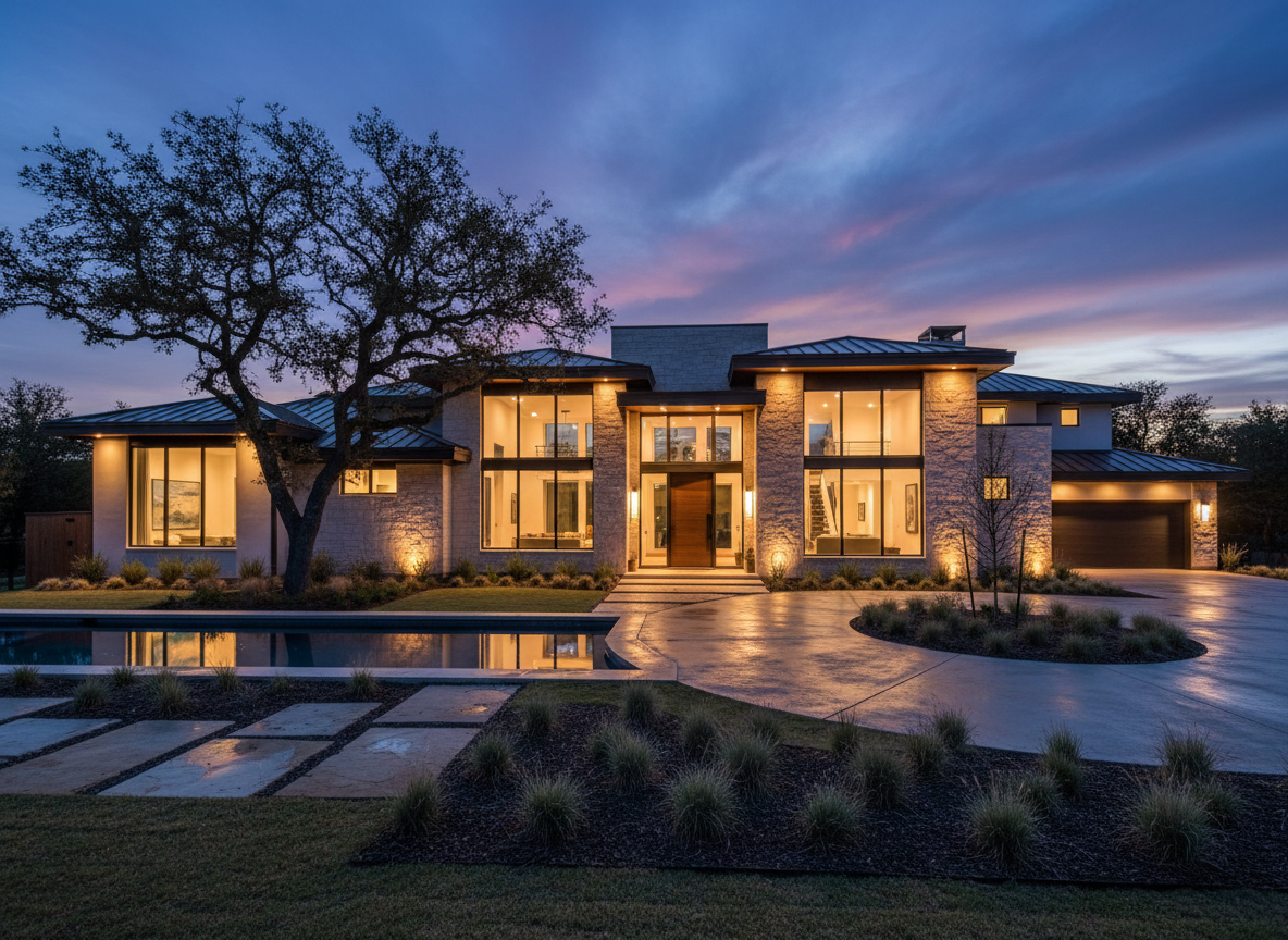 Custom home design-build by Onyx & Iron Construction in North Texas