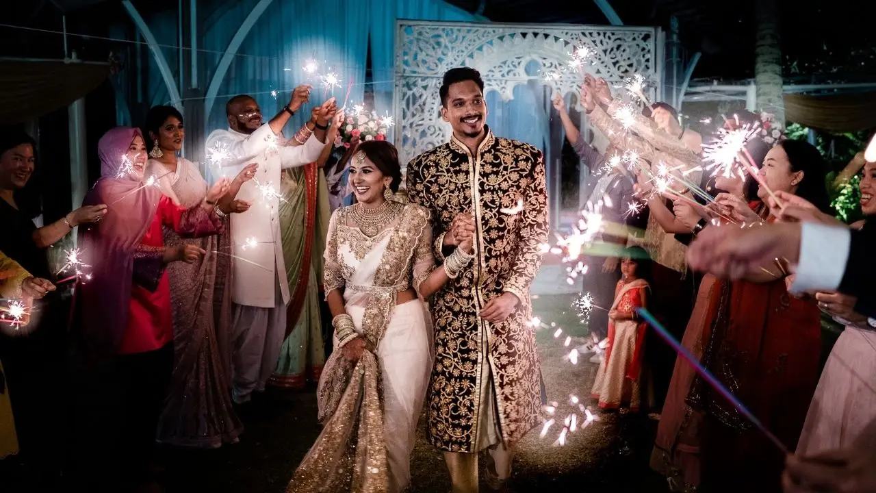 Couple portrait celebration